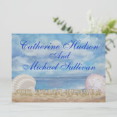 ビーチ結婚式- SRF 招待状 (スタンド正面)