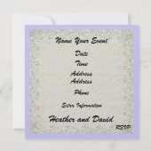 ビーチ結婚式- SRF 招待状 (裏面)