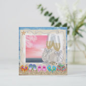 ビーチ結婚式- SRF 招待状 (スタンド正面)