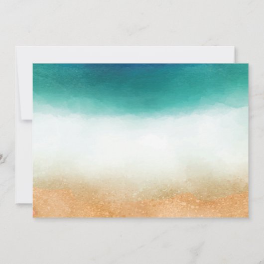 ビーチ結婚式、Starfish日付の保存 セーブザデート (裏面)