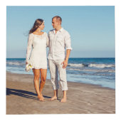 ビーチ結婚式Keepsake Photo Cube フォトキューブ (正面)