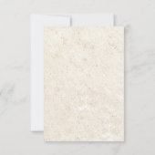 ビーチ結婚式rsvpカード 出欠カード (裏面)