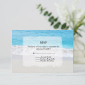 ビーチ結婚式RSVPビーチ1 出欠カード (スタンド正面)