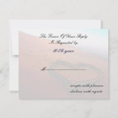 ビーチ結婚式RSVP 出欠カード (裏面)