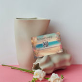 ビーチ結婚式rsvp 出欠カード