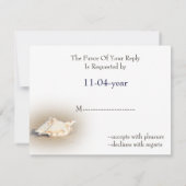 ビーチ結婚式RSVP 出欠カード (裏面)