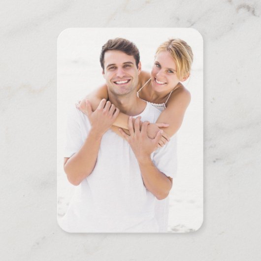 ビーチ結婚式WebサイトQRコード格納装置カード エンクロージャーカード (裏面)