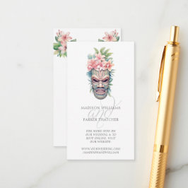 ビーチ結婚式WebサイトQRコード エンクロージャーカード