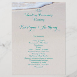 ビーチ結婚砂の式 プログラム