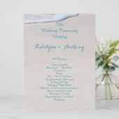 ビーチ結婚砂の式 プログラム (スタンド正面)