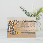 ビーチ結婚貝類サンキューカード サンキューカード (スタンド正面)