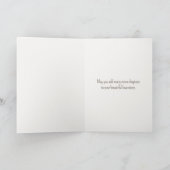 ビーチ結婚・ドル付きステーショナリー カード (内部)