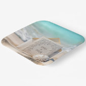 ビーチ結婚・ドル付きステーショナリー ペーパープレート (傾斜あり)