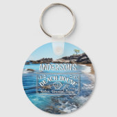 ビーチ絵を描コーブの冒険が始まる キーホルダー (正面)
