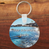 ビーチ絵を描コーブの冒険が始まる キーホルダー (裏面)