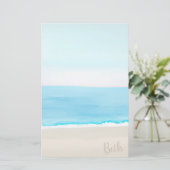 ビーチ絵画の 便箋 (スタンド正面)