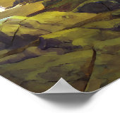 ビーチ絵画サンセット ポスター (角)