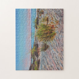 ビーチ絵画ズフロリダサンドピンク ジグソーパズル