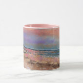 ビーチ絵画ファインアート マグカップ (中央)