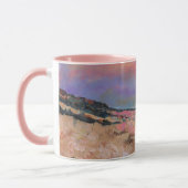ビーチ絵画ファインアート マグカップ (左)