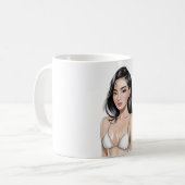 ビーチ美しいマグ コーヒーマグカップ (正面左)