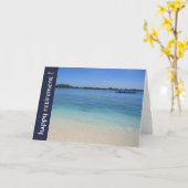 ビーチ美しい カード (黄色い花)