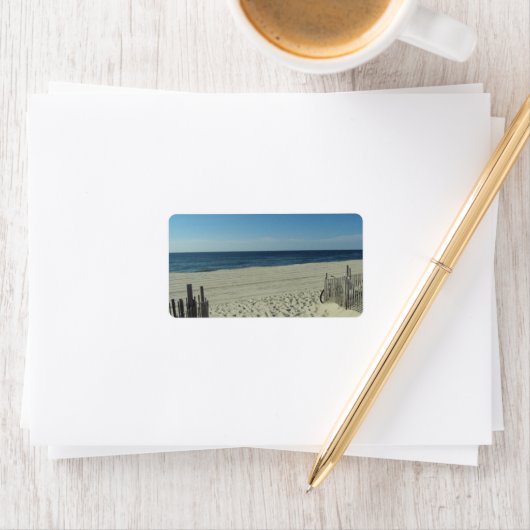 ビーチ美しい ラベル (インサイチュ)