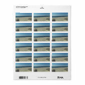 ビーチ美しい ラベル (フルシート)