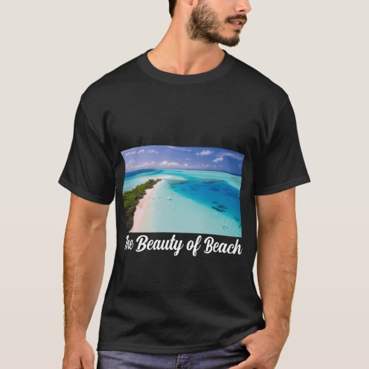ビーチ美しい Tシャツ (正面)