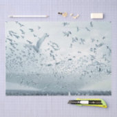 ビーチ群集の平和ドーム写真 薄葉紙 (クラフト)