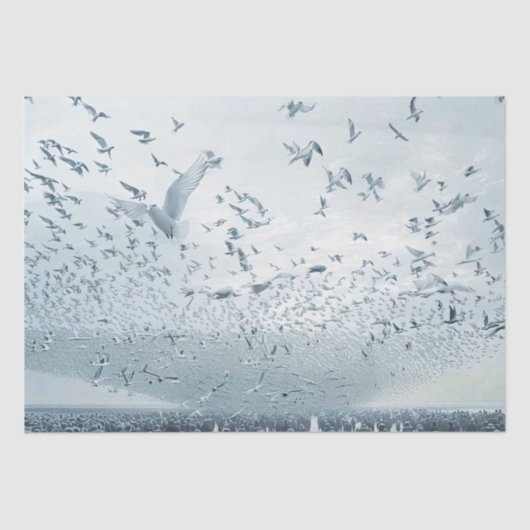 ビーチ群集の平和ドーム写真 薄葉紙 (正面)