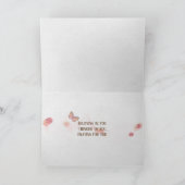 ビーチ考える砂の信じ岩の上のあなた言葉 カード (内部)