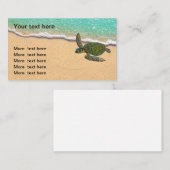 ビーチ自然コースタルテーマ不動産仲介業者 名刺 (正面/裏面)