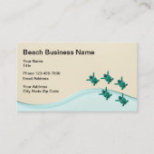 ビーチ自然テーマ 名刺 (正面)