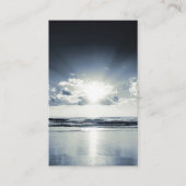 ビーチ自然悔やみや弔慰葬儀記念カード 名刺 (正面)