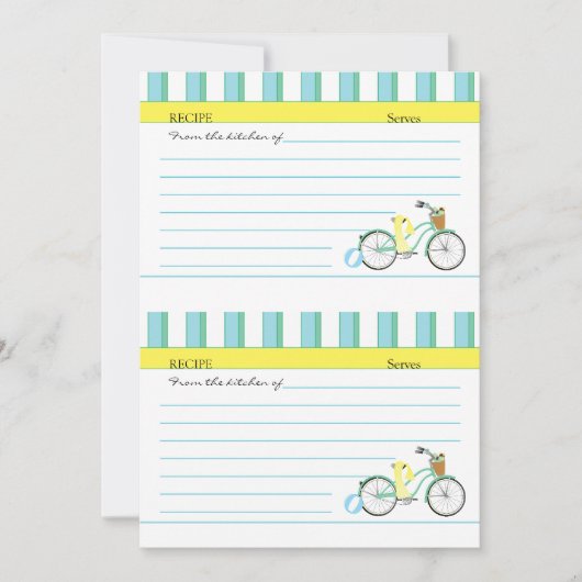 ビーチ自転車カード 招待状 (正面)