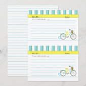 ビーチ自転車カード 招待状 (正面/裏面)
