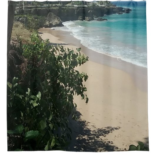 ビーチ至福 シャワーカーテン (正面)