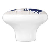 ビーチ航海のいかりキャビネット引出しノブ セラミックノブ (側面)