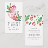 ビーチ航海のいかりコースタルクルーズヨットパーティー 名刺 (正面/裏面)