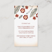 ビーチ航海のいかりコースタルクルーズヨットパーティー 名刺 (裏面)