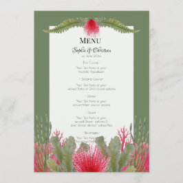 ビーチ航海のをテーマにしたウェディングレセプションメニュー 招待状