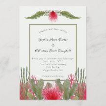 ビーチ航海のをテーマにした結婚式招待状