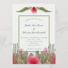 ビーチ航海のをテーマにした結婚式招待状 招待状