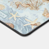 ビーチ航海のウミガメ デスクマット (コーナー)