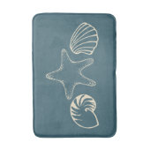 ビーチ航海のシーシェルバスマットバスルーム敷物ギフト バスマット (正面縦)