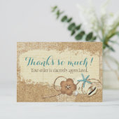 ビーチ航海のシーシェル&サンドブティックサンキューユア サンキューカード (スタンド正面)