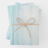 ビーチ航海のシーンとローボート&魚釣りネット ラッピングペーパーシート (インサイチュ)