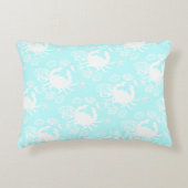 ビーチ航海のテーマカニ及び貝殻枕 アクセントクッション (正面)