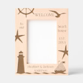 ビーチ航海のハウスコースト レーザー彫刻フレーム (正面)